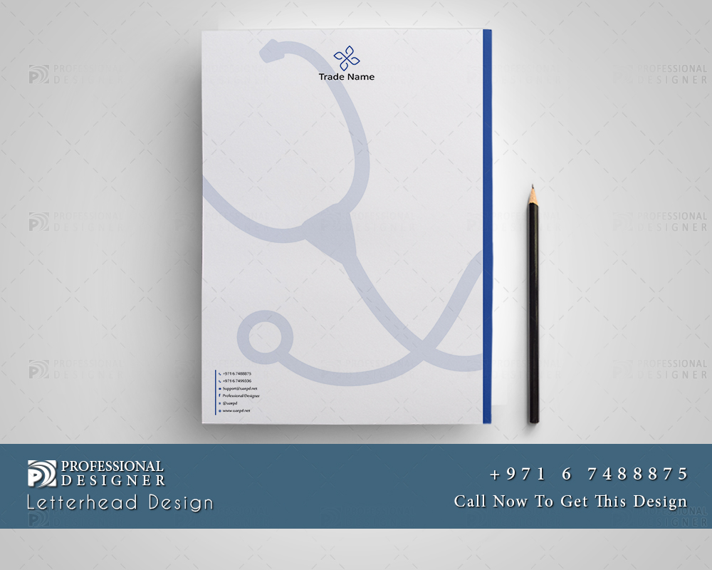 تصميم، ورق رسمي، الطب، مراكز طبية، شركات طبية