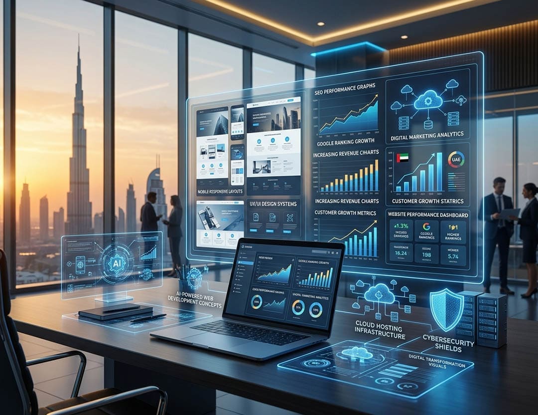 أسعار تصميم المواقع في الإمارات 2026 | تكلفة إنشاء موقع احترافي