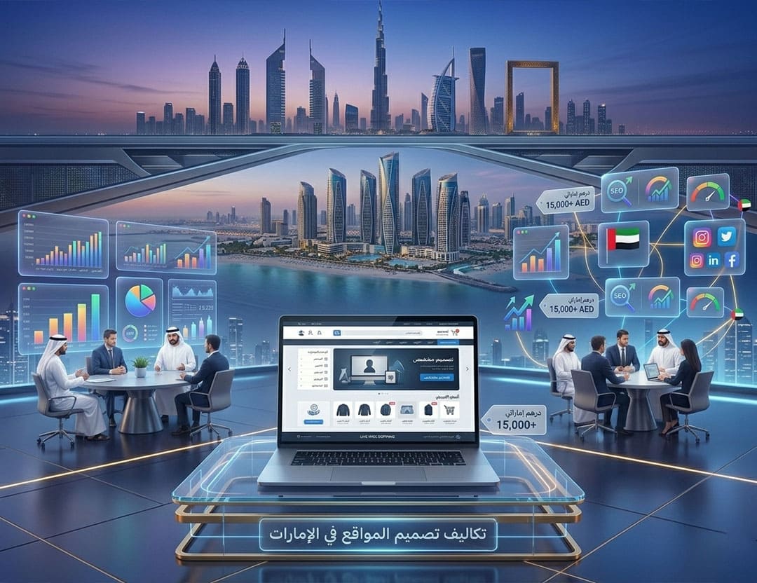 تكلفة تصميم موقع في الإمارات | أسعار تصميم المواقع 2026