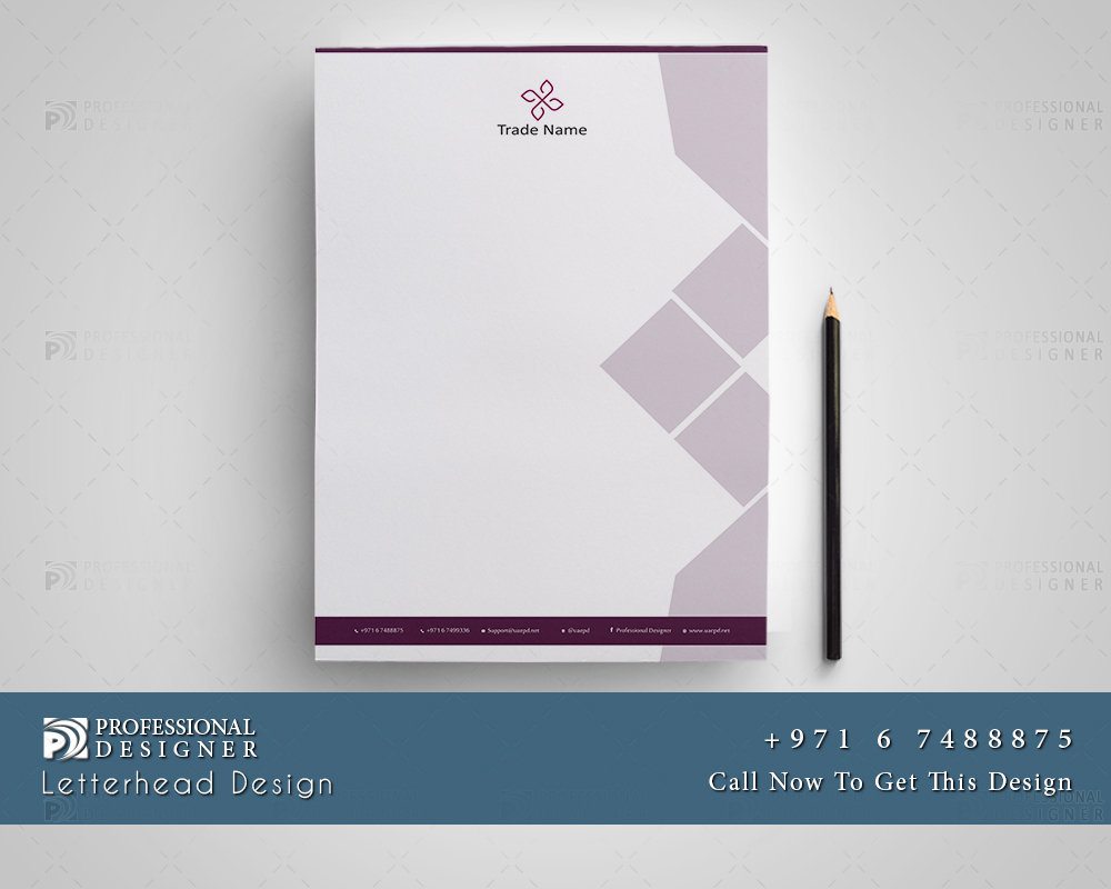 تصميم ورق رسمي لشركات تصميم أزياء